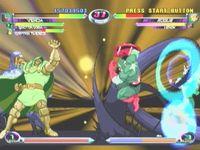 une photo d'Ã©cran de Marvel VS Capcom 2 sur Sega Dreamcast